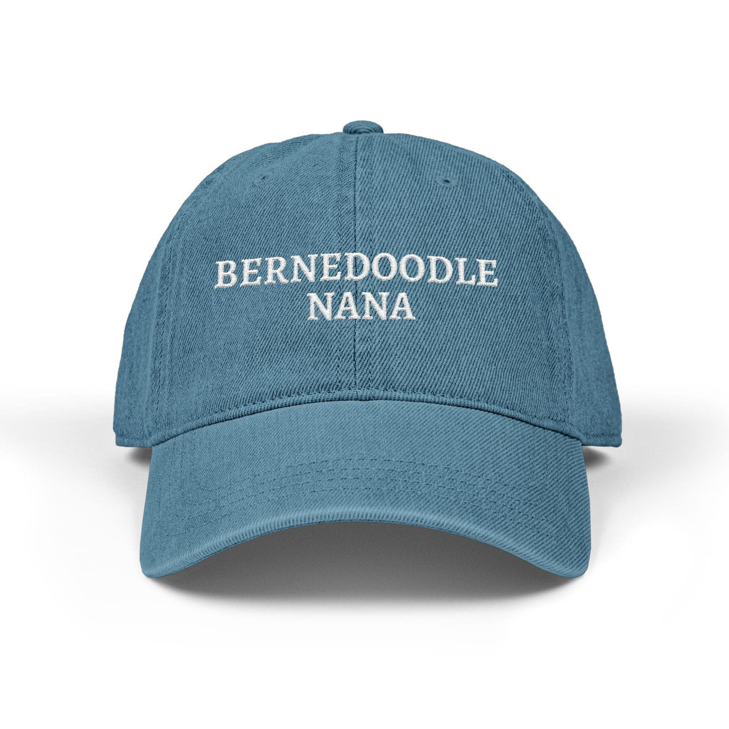 Bernedoodle Nana Hat in Blue / One size by Puppy Jo