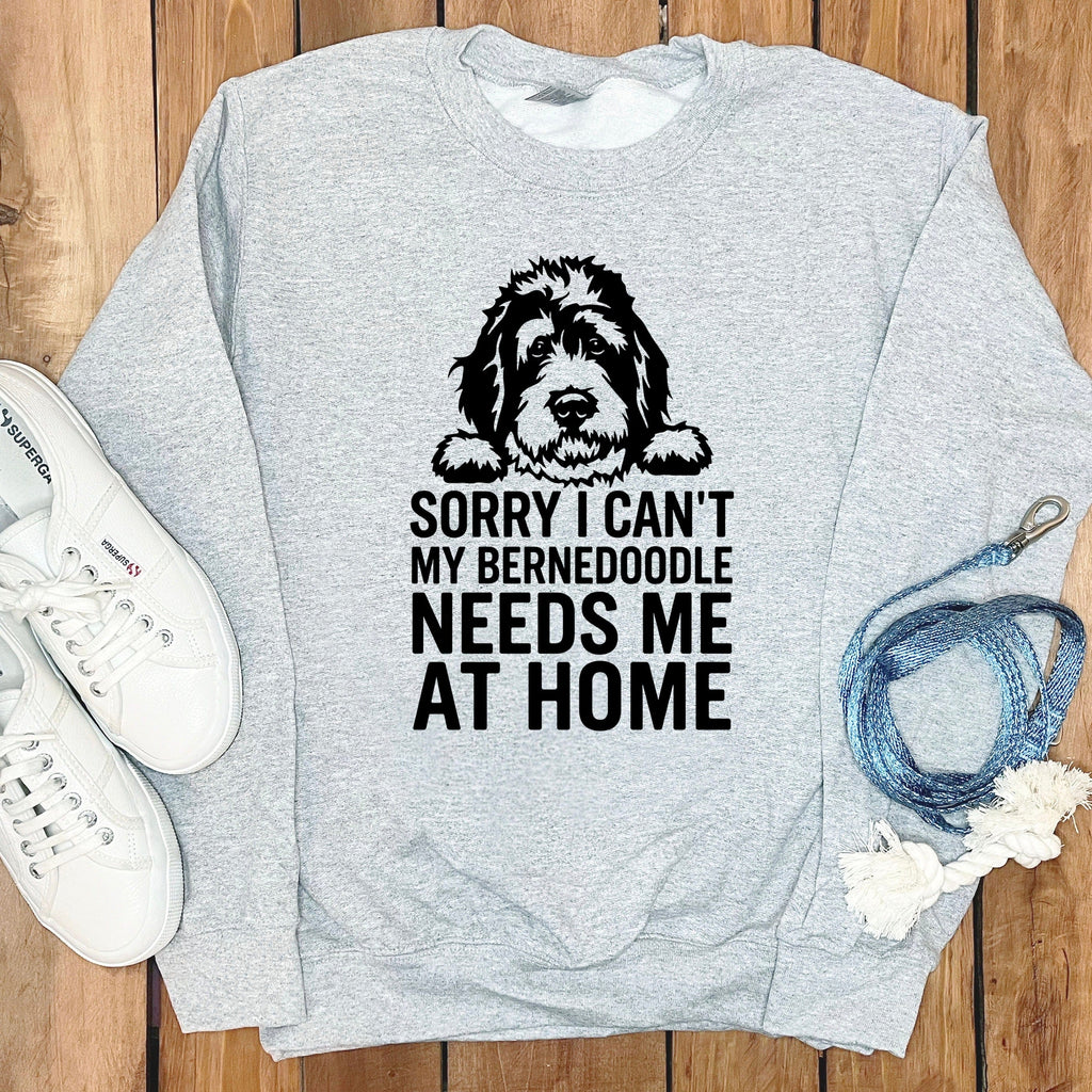 Bernedoodle Needs Me Sweatshirt in Sport Grey / S by Puppy Jo