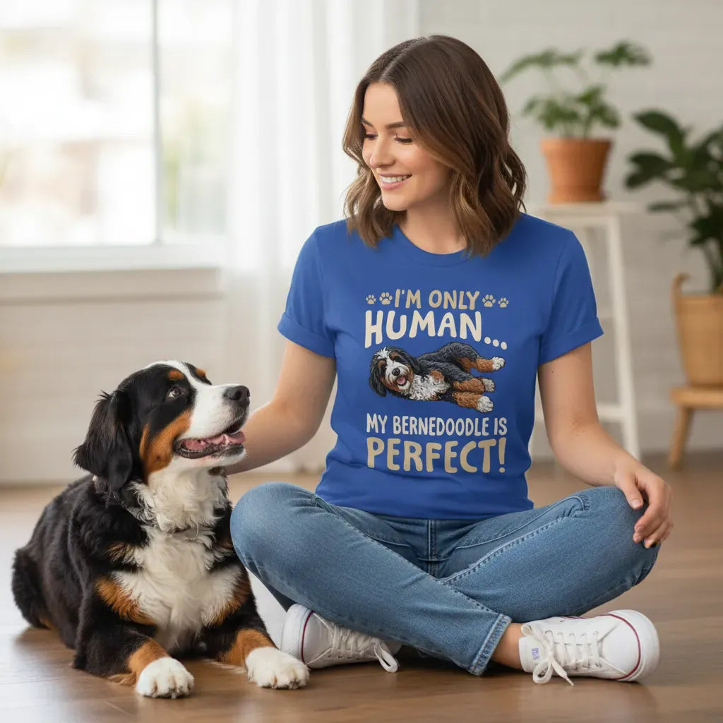 Bernedoodle Perfect T-Shirt in by Puppy Jo