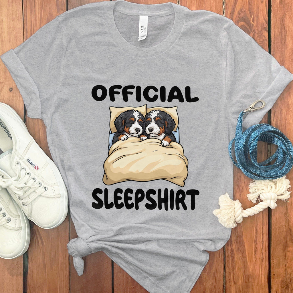 Bernedoodle Sleepshirt T-Shirt in Athletic Heather / S by Puppy Jo
