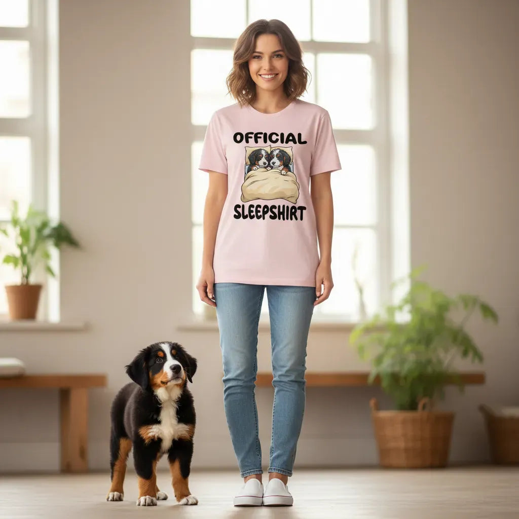 Bernedoodle Sleepshirt T-Shirt in by Puppy Jo