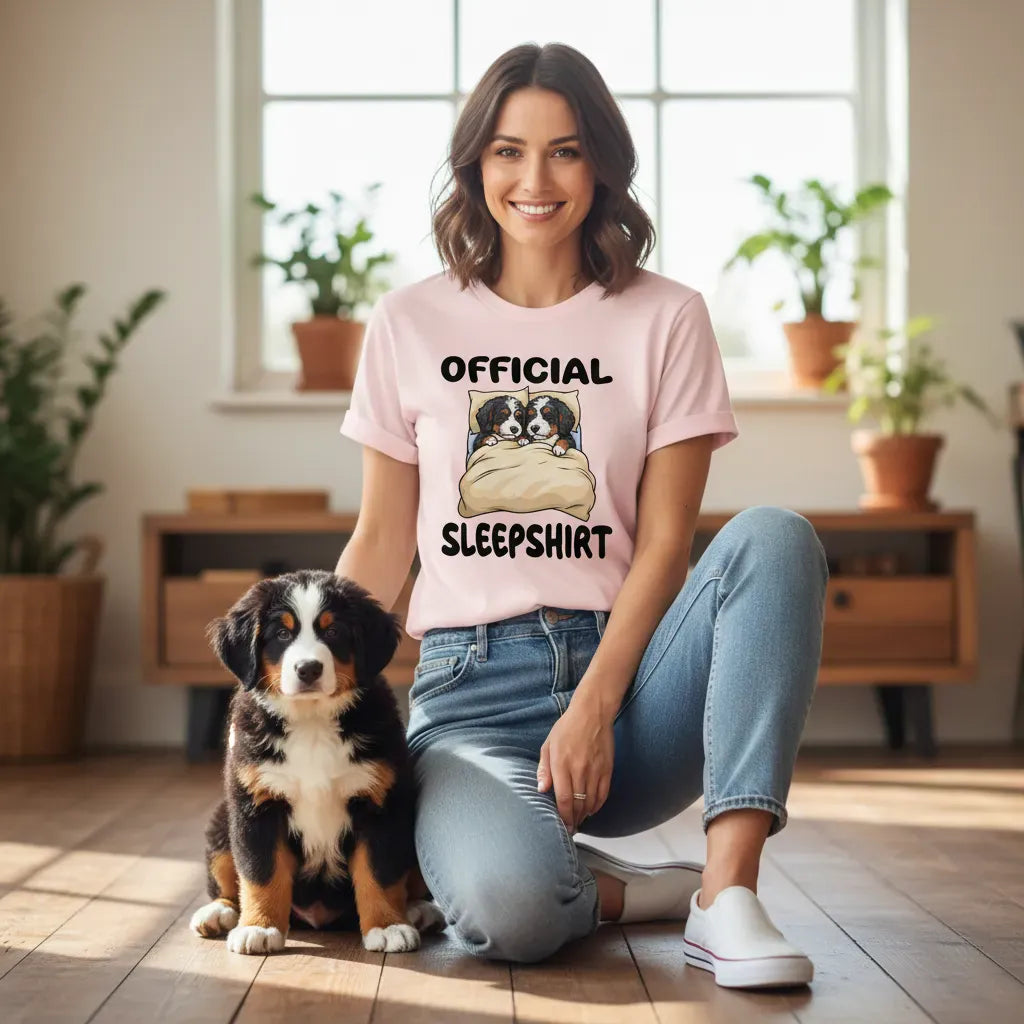 Bernedoodle Sleepshirt T-Shirt in by Puppy Jo