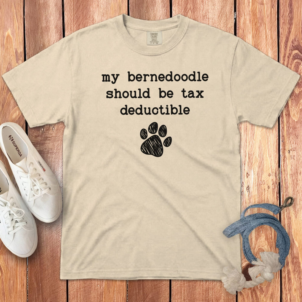 Bernedoodle Tax Signature T-Shirt in Ivory / S by Puppy Jo