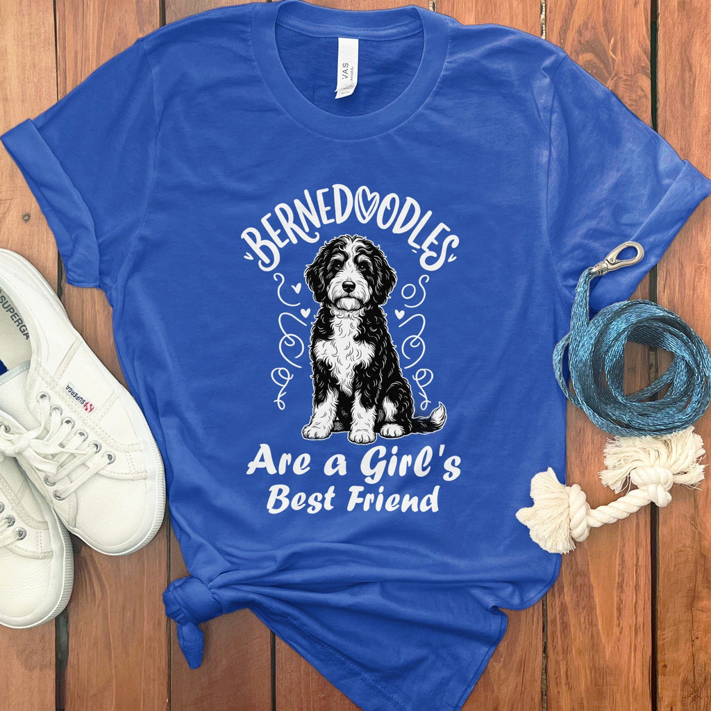 Bernedoodles Best Friend T-Shirt in True Royal / S by Puppy Jo