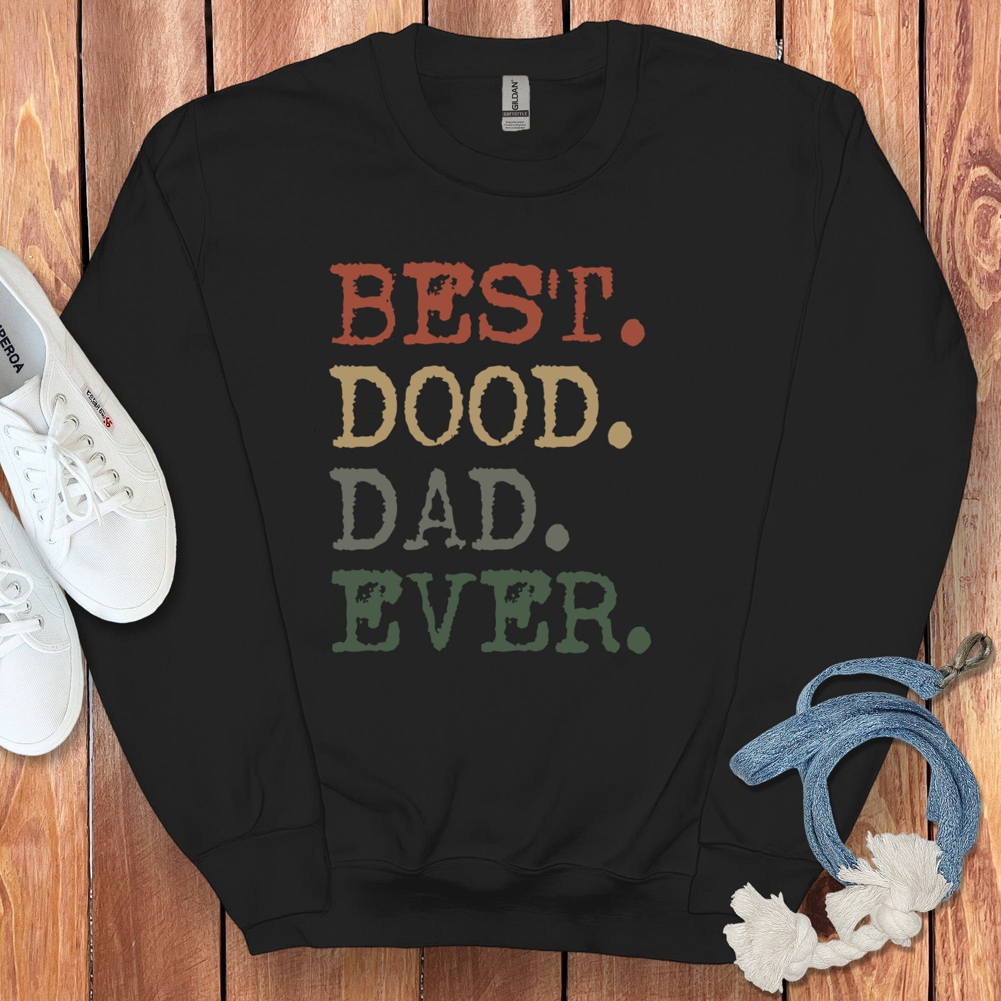 Best Dood Dad Sweatshirt in Black / S by Puppy Jo