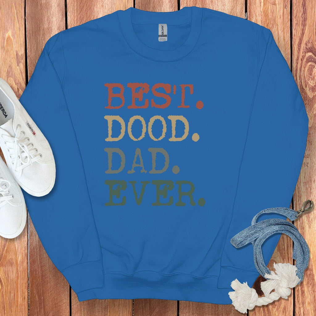 Best Dood Dad Sweatshirt in Royal / S by Puppy Jo