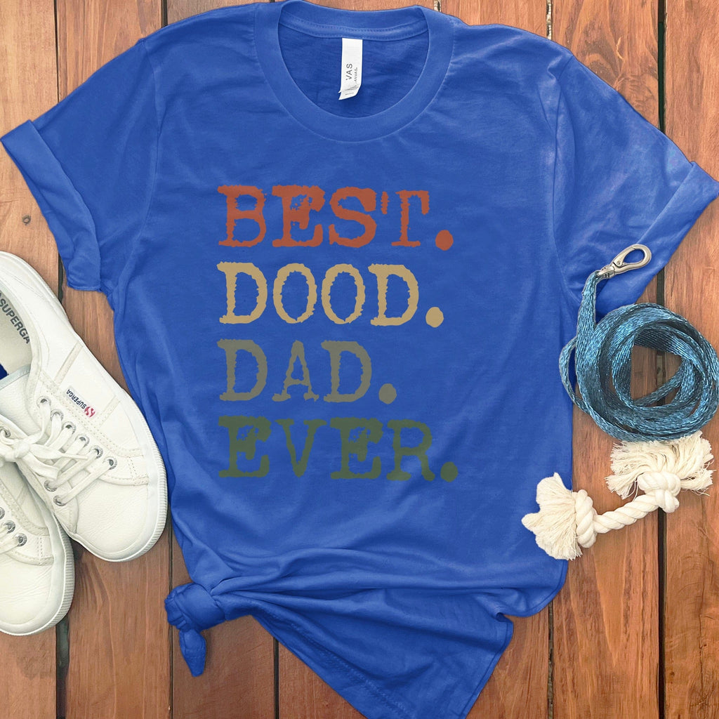 Best Dood Dad T-Shirt in True Royal / S by Puppy Jo