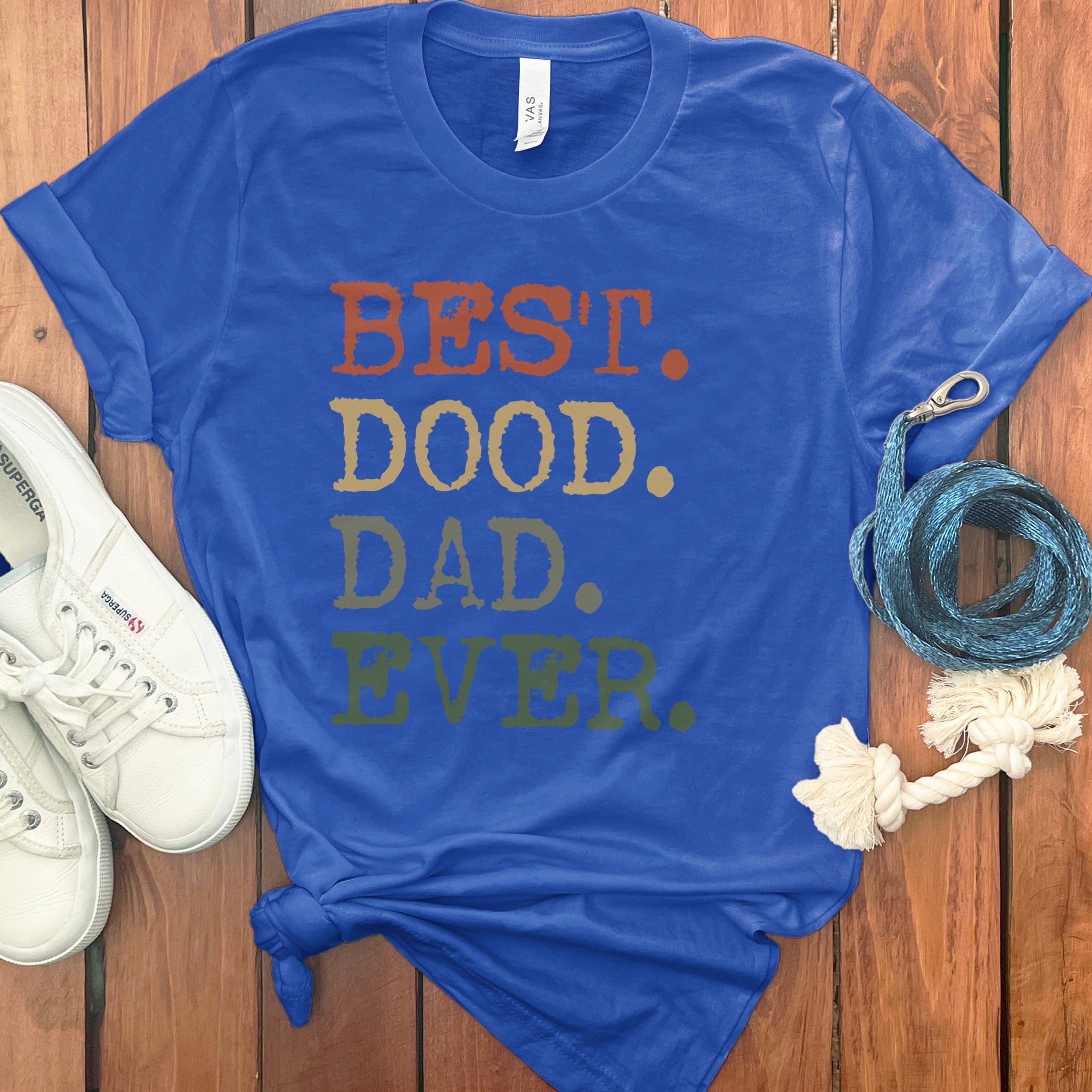Best Dood Dad T-Shirt in True Royal / S by Puppy Jo