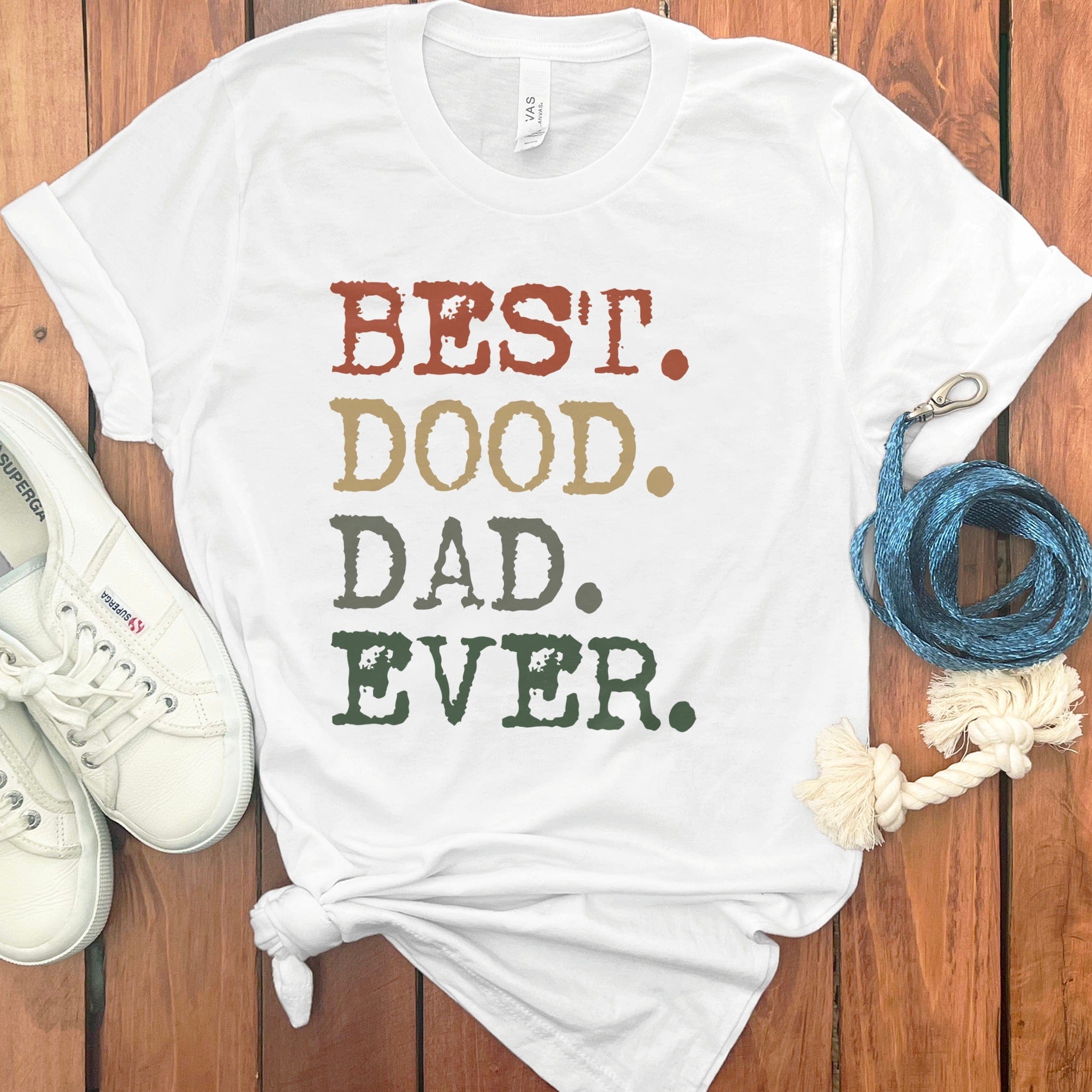 Best Dood Dad T-Shirt in White / S by Puppy Jo