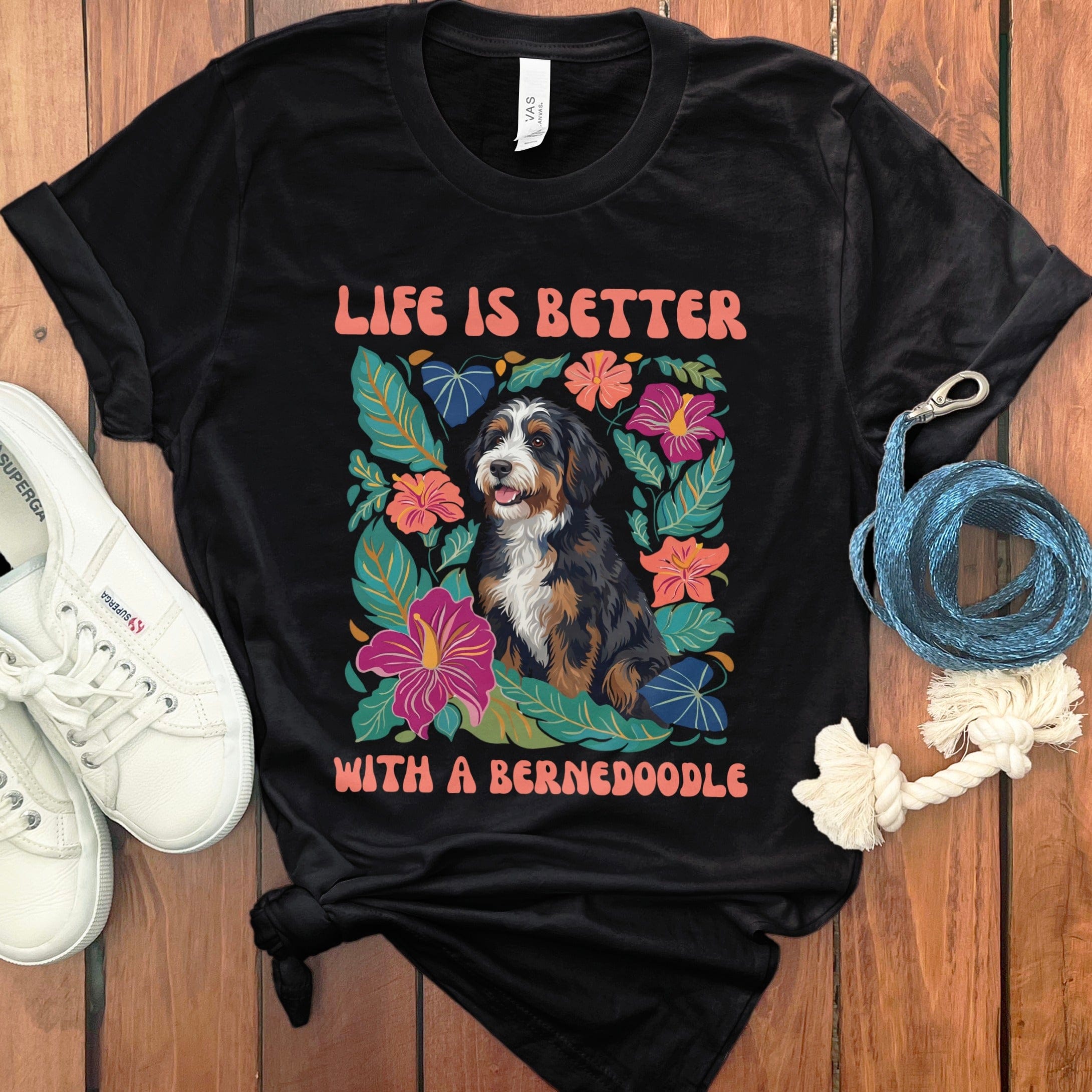 Better With a Bernedoodle in Black / S by Puppy Jo