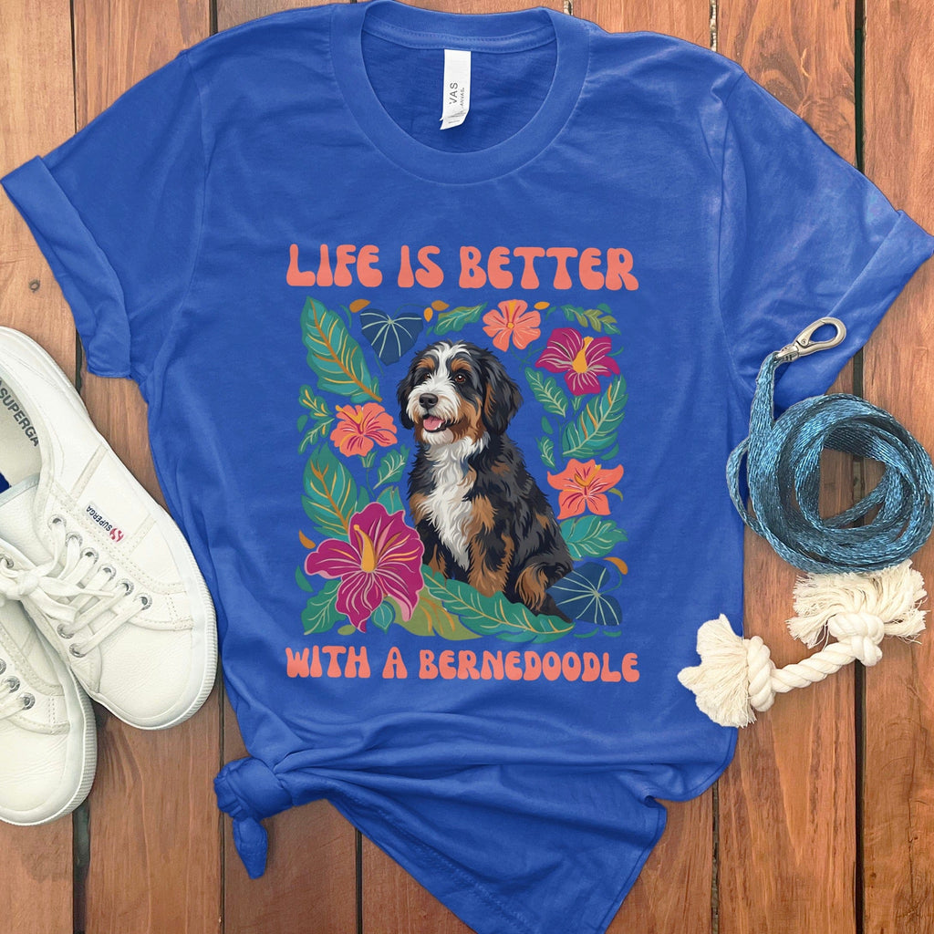 Better With a Bernedoodle in True Royal / S by Puppy Jo