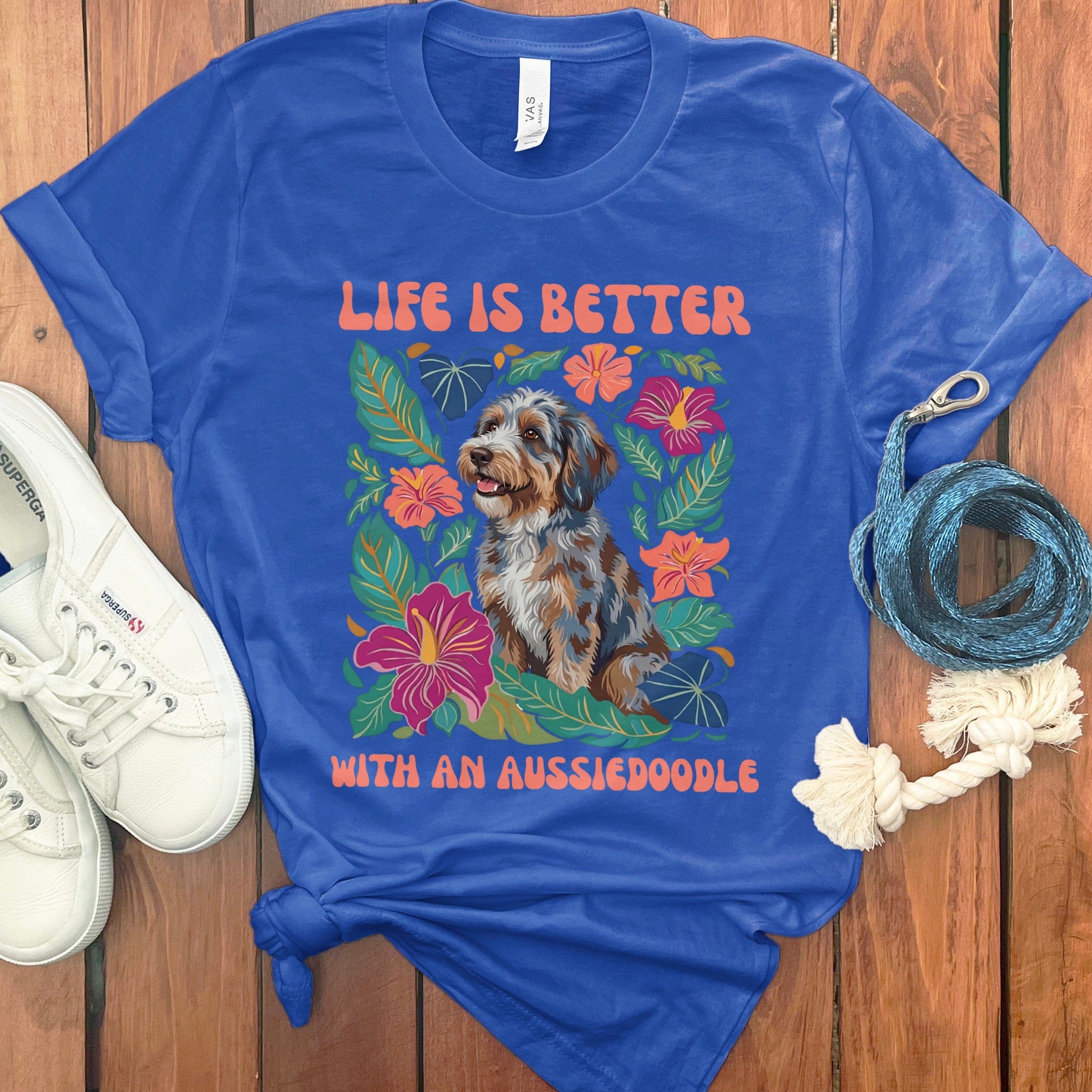 Better With an Aussiedoodle in True Royal / S by Puppy Jo