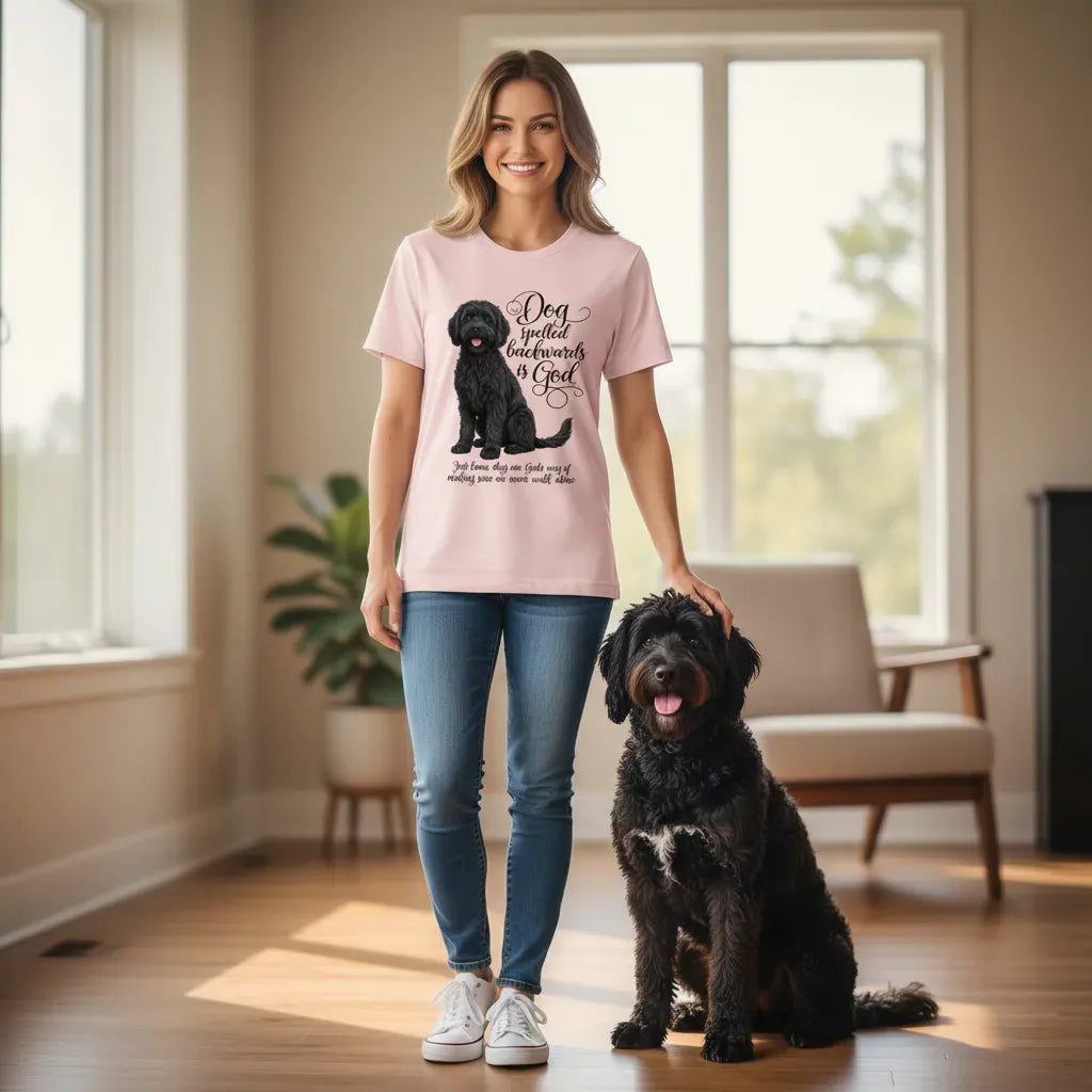 Black Doodle God T-Shirt in by Puppy Jo
