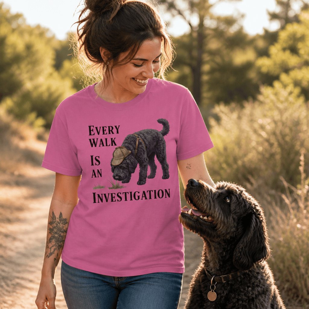 Black Doodle Investigation Signature T-Shirt in by Puppy Jo