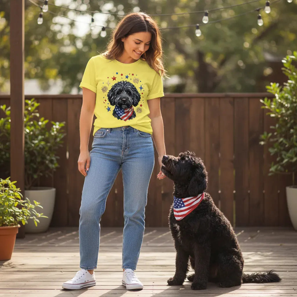 Black Doodle Spirit T-Shirt in by Puppy Jo