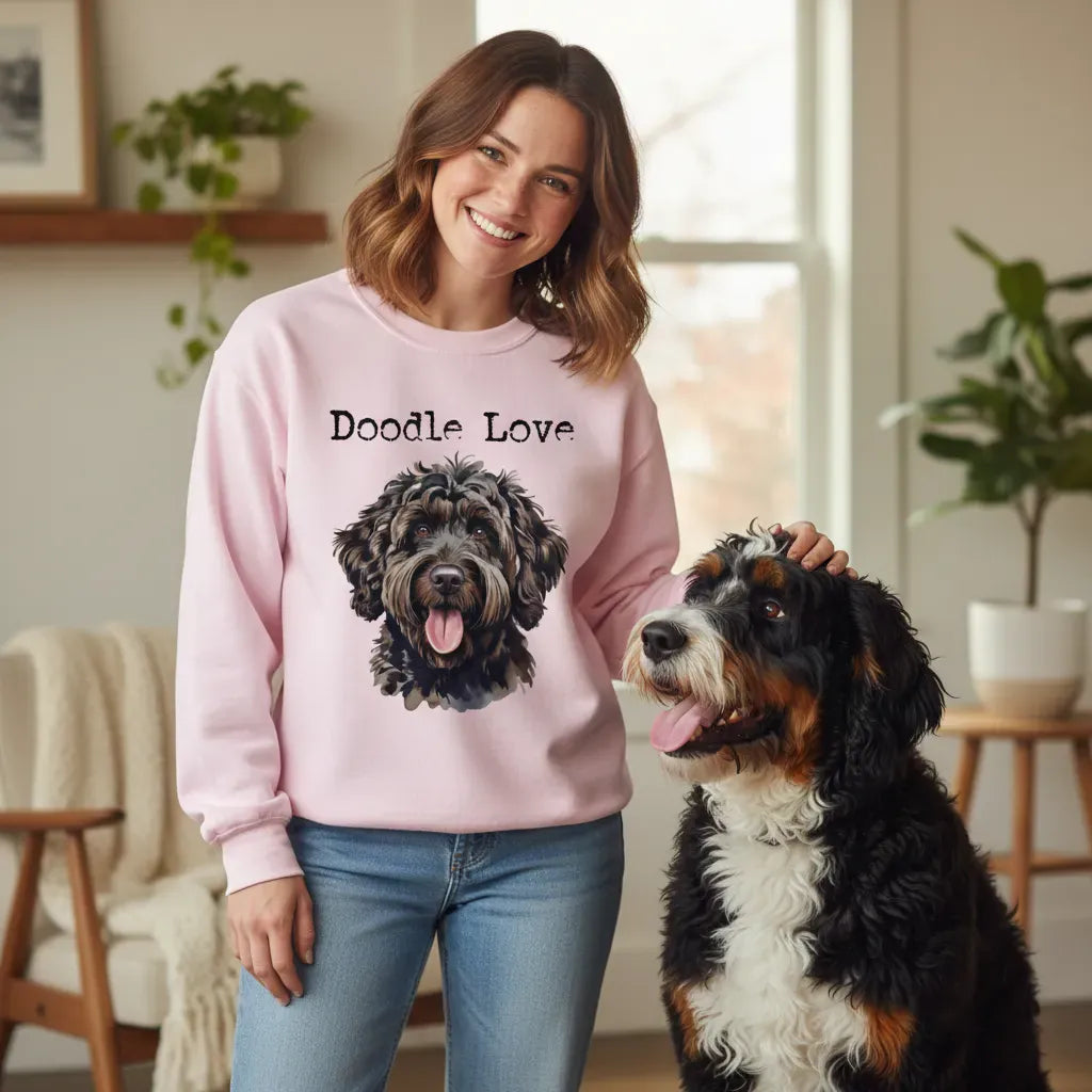 Black Goldendoodle Doodle Love Sweatshirt in by Puppy Jo