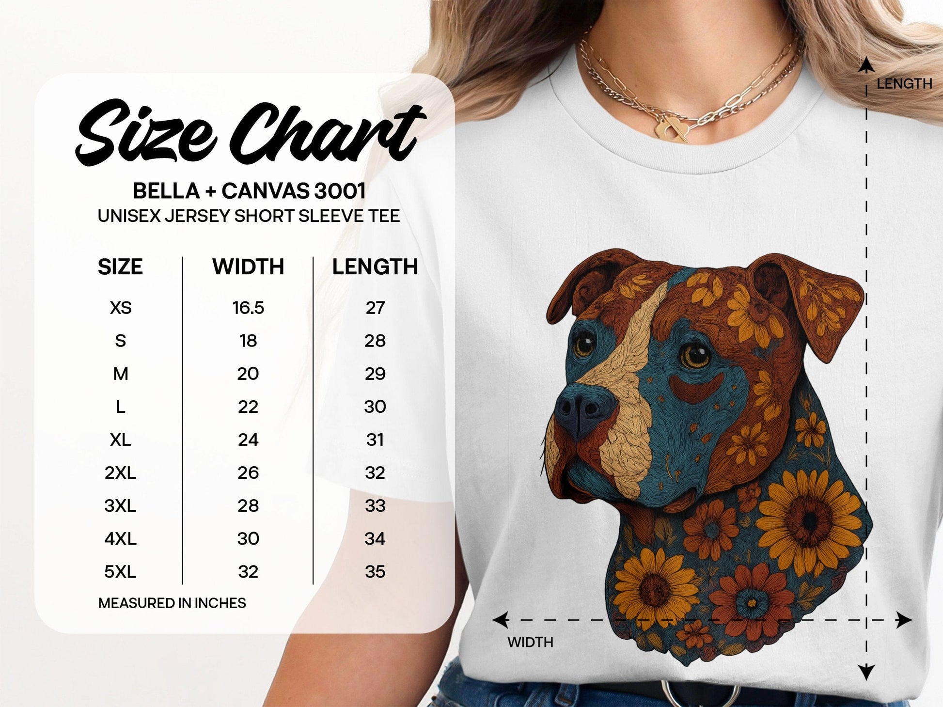 Unique Artistic Dog Design Unisex Jersey Short Sleeve product type