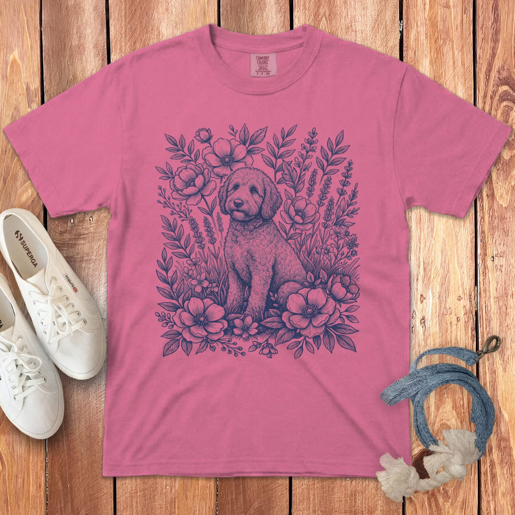 Botanical Doodle Signature T-Shirt in Crunchberry / M by Puppy Jo