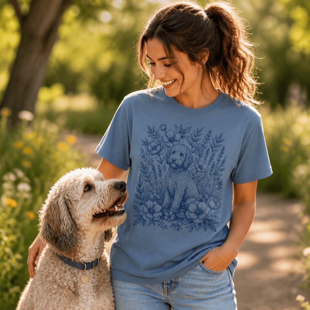 Botanical Doodle Signature T-Shirt in by Puppy Jo