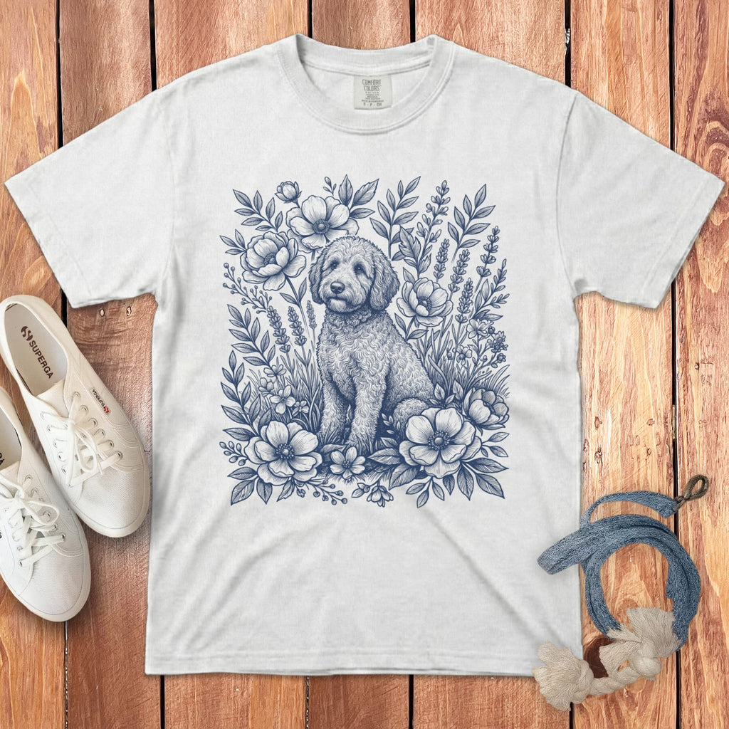 Botanical Doodle Signature T-Shirt in White / M by Puppy Jo