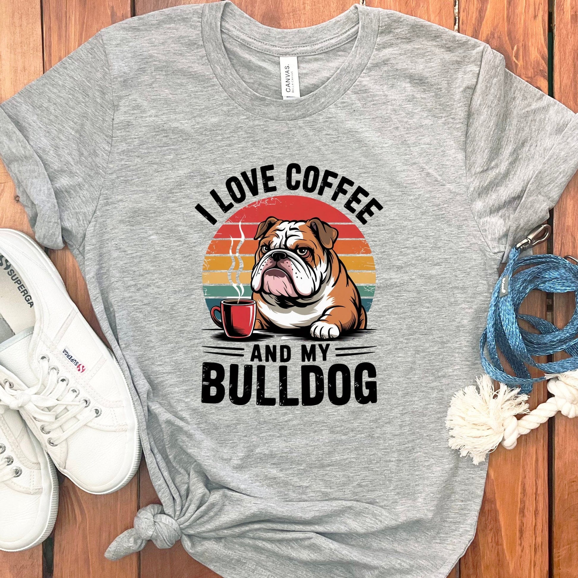 I Love Coffee And My Bulldog Comfortable T-Shirt product type