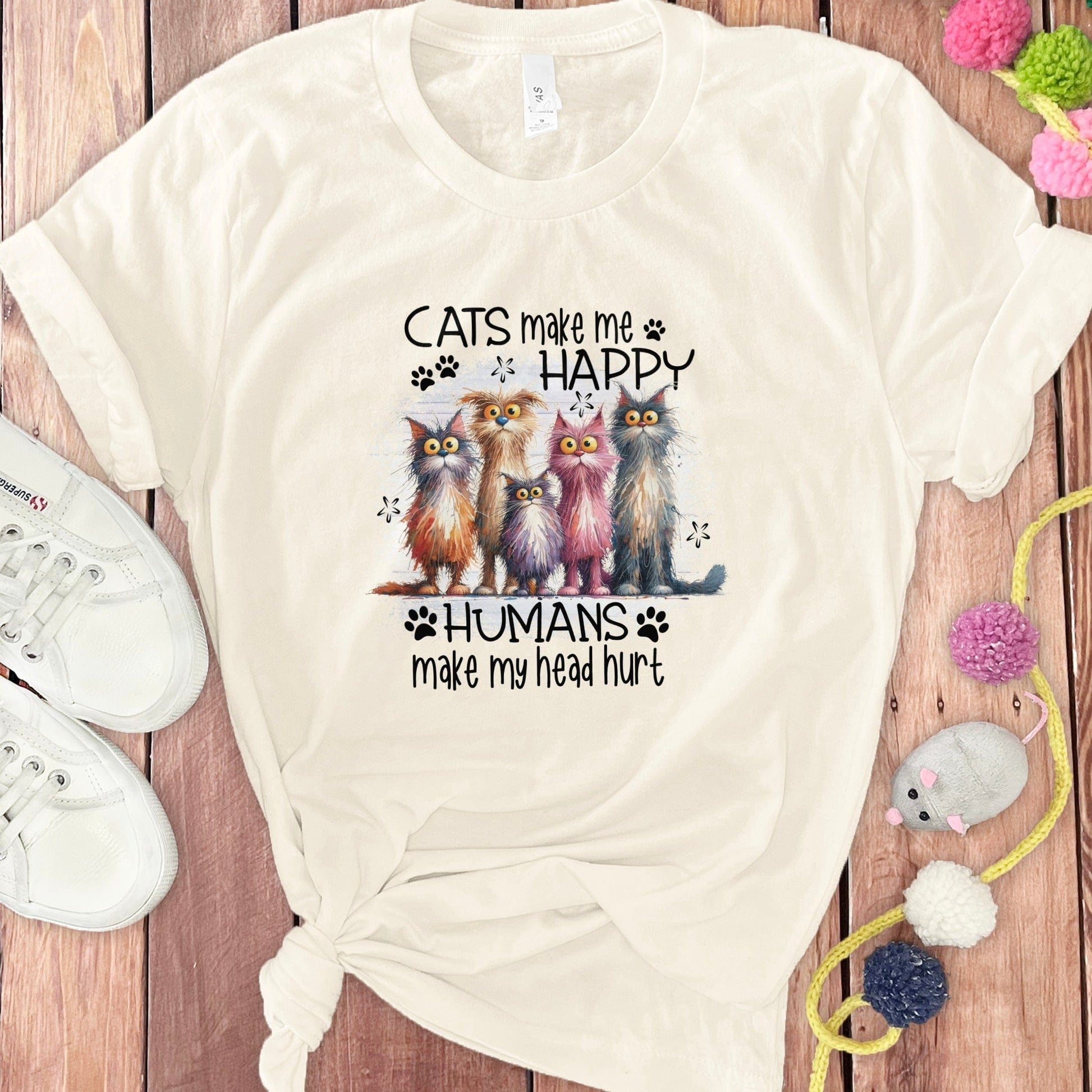 Cats Make Me Happy Humans Make My Head Hurt product type