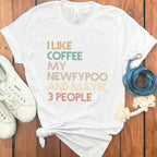 I Like Coffee My Newfypoo And Maybe 3 People Shirt