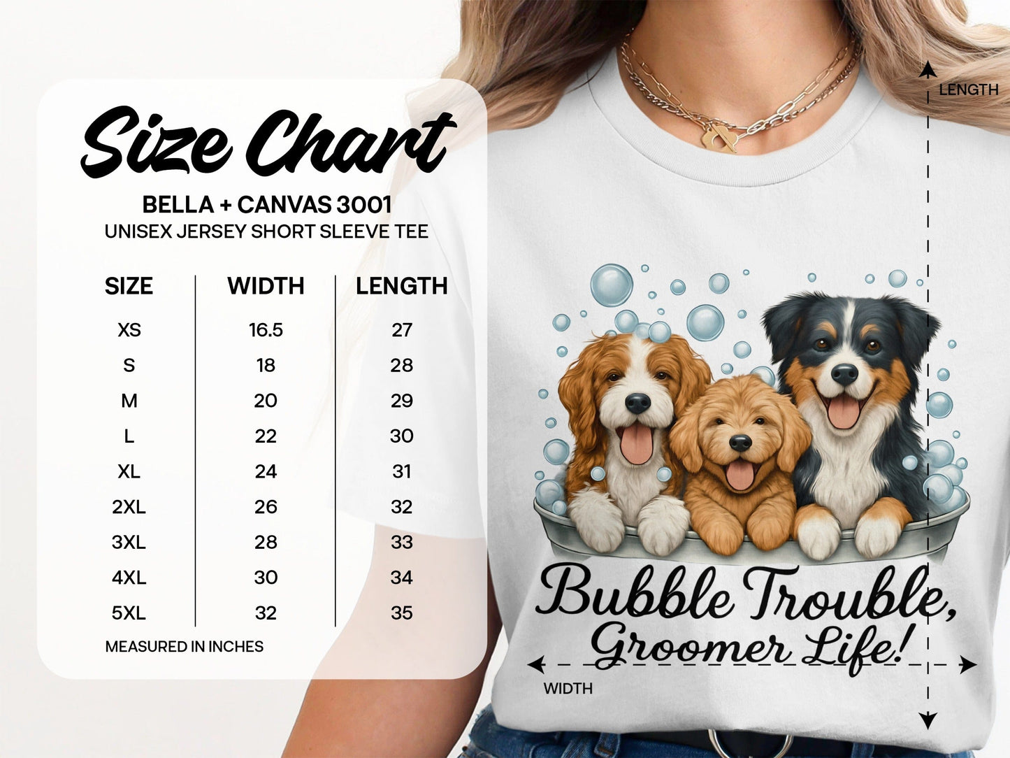 Bubble Trouble Groomer Life Short Sleeve Tee product type