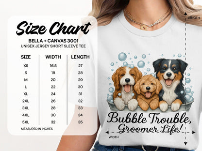 Bubble Trouble Groomer Life Short Sleeve Tee product type