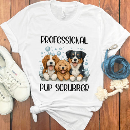 Professional Pup Scrubber Printed T Shirt product