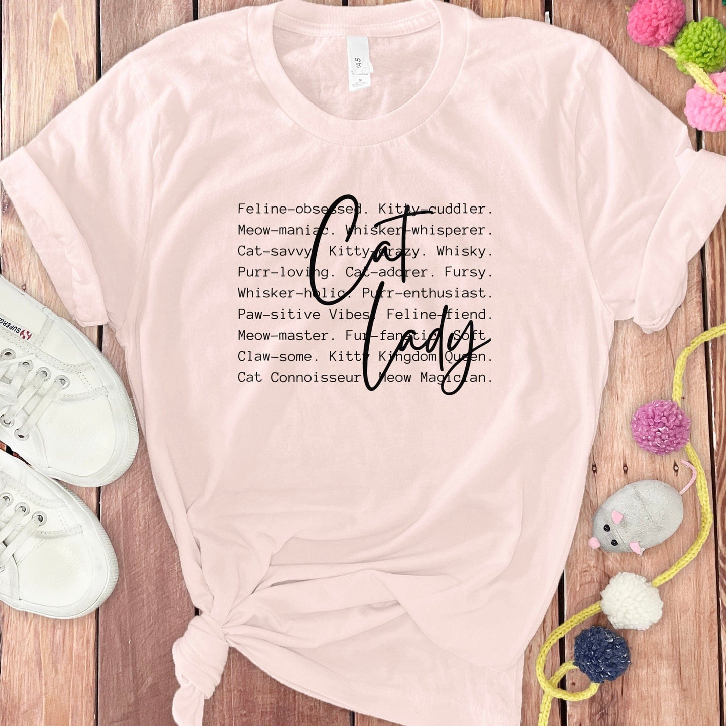 Cute Cat Lady Graphic T Shirt for Cat Lovers product