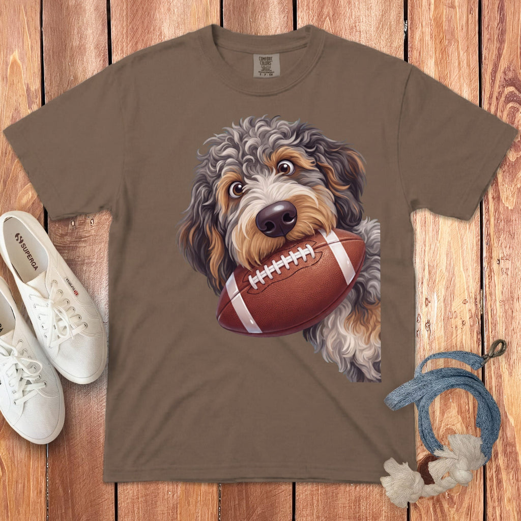 Aussiedoodle Football Signature T-Shirt in Espresso / S by Puppy Jo
