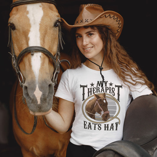 Women's Custom Horse Therapist T-Shirt