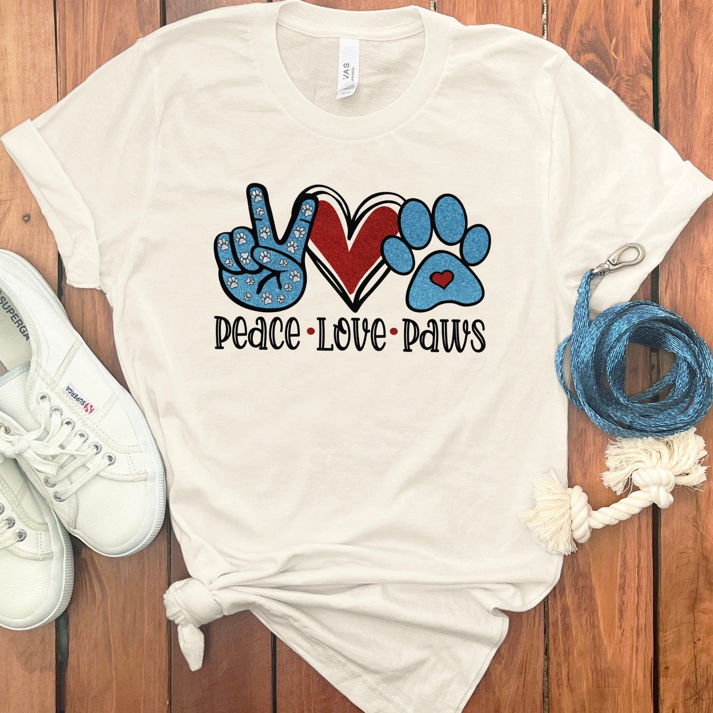 Peace Love Paws Graphic Tee product