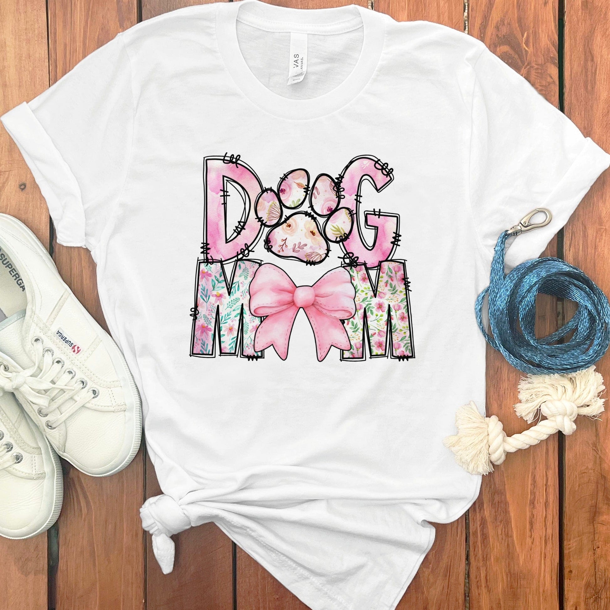 Cute Dog Mom Graphic Tee Perfect for Casual Wear product