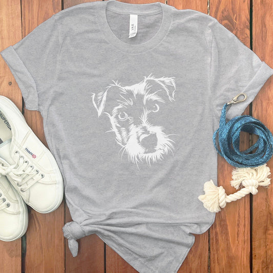 Adorable Puppy Face Design on Casual T-shirt product