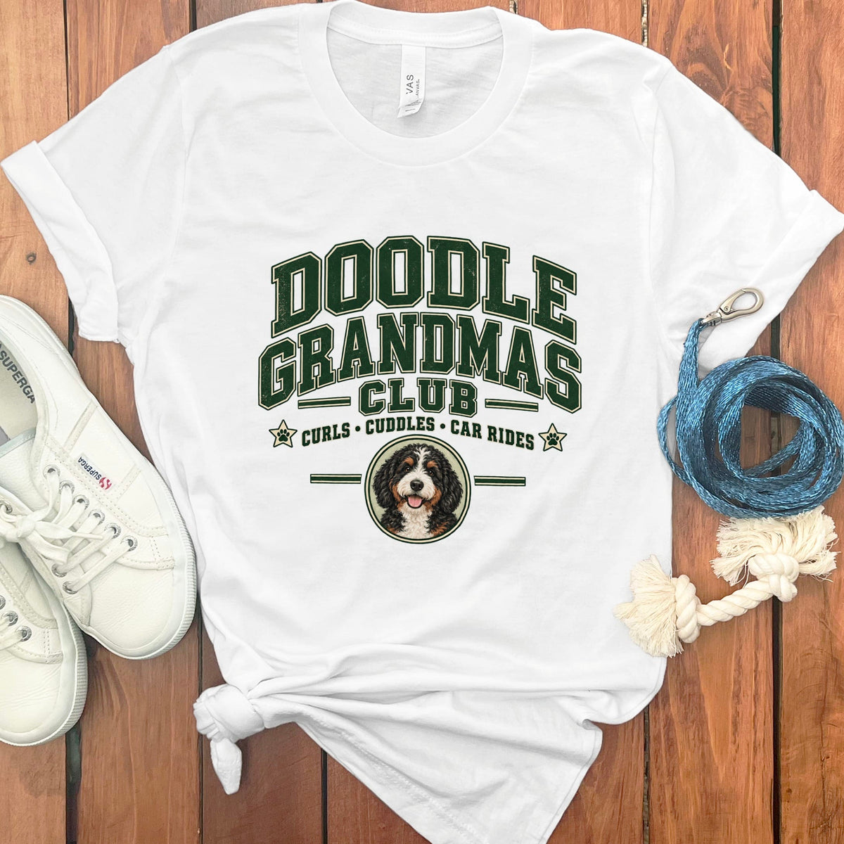 Bernedoodle Grandmas Club in White / S by Puppy Jo