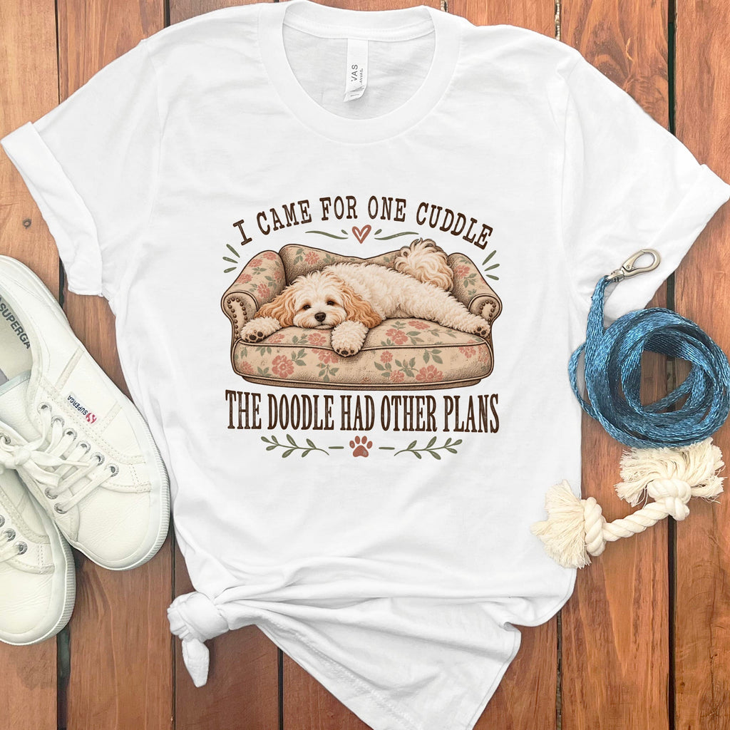 Cavapoo Cuddle T-Shirt in White / S by Puppy Jo