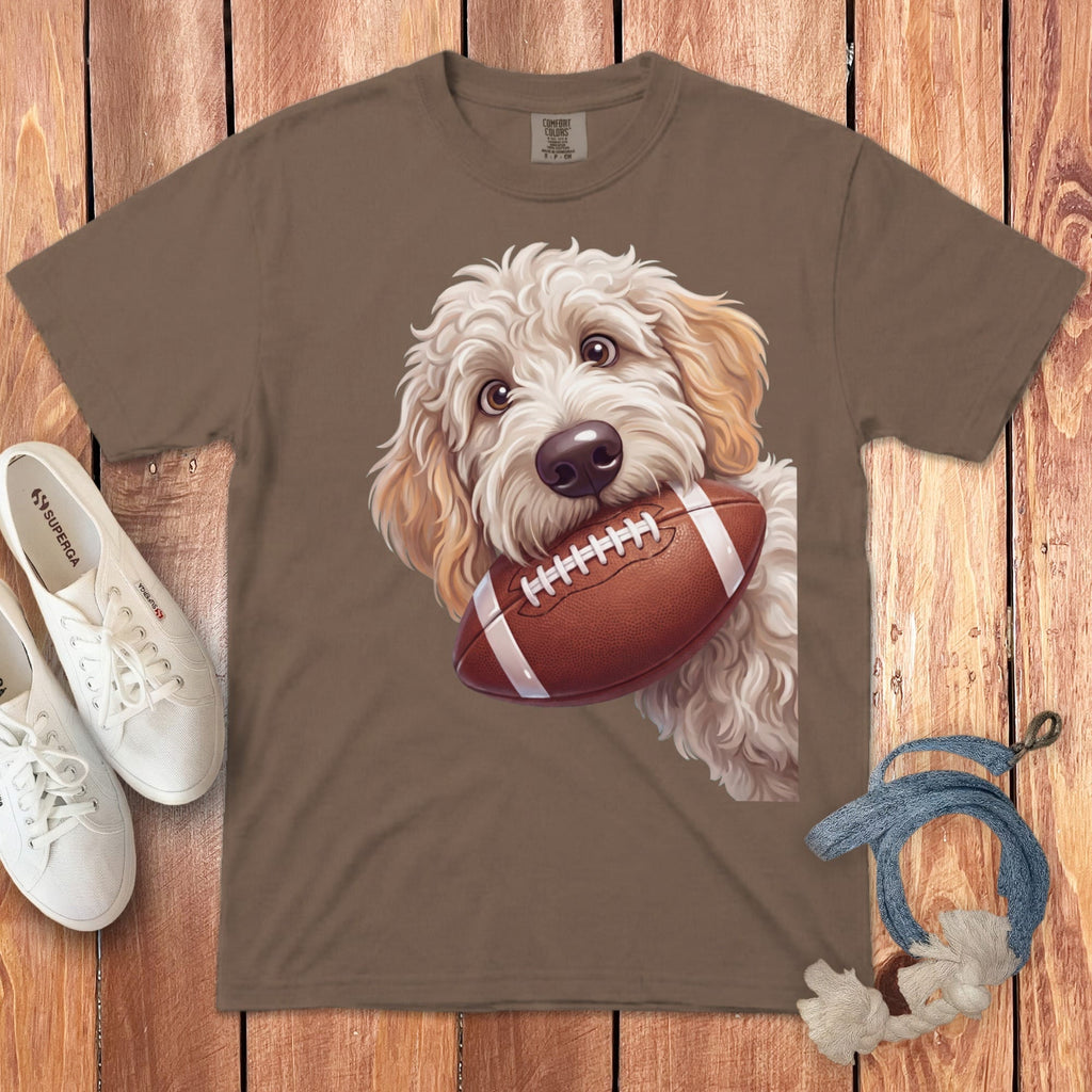 Maltipoo Football Signature T-Shirt in Espresso / S by Puppy Jo