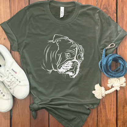 Bulldog Graphic T-shirt with Classic Dog Design product