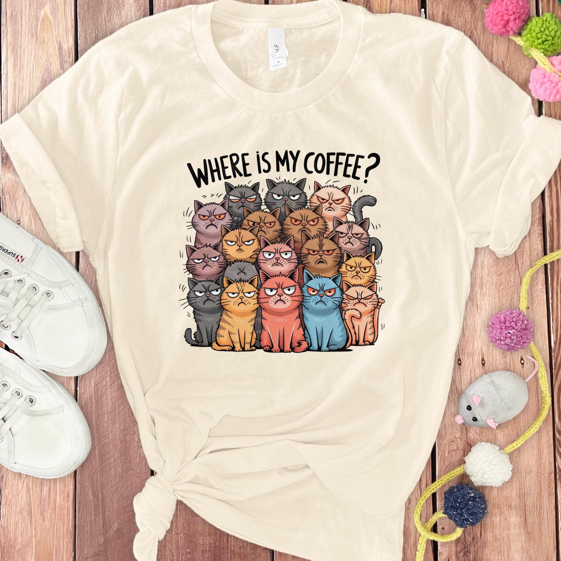 Where Is My Coffee Cat Lovers T-Shirt product