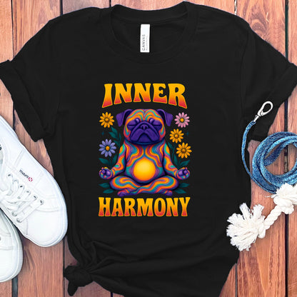 Inner Harmony Colorful Pug Graphic Shirt product type