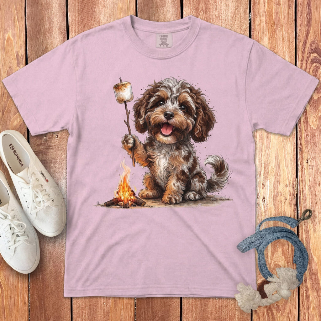 Campfire Aussiedoodle Signature T-Shirt in Blossom / S by Puppy Jo