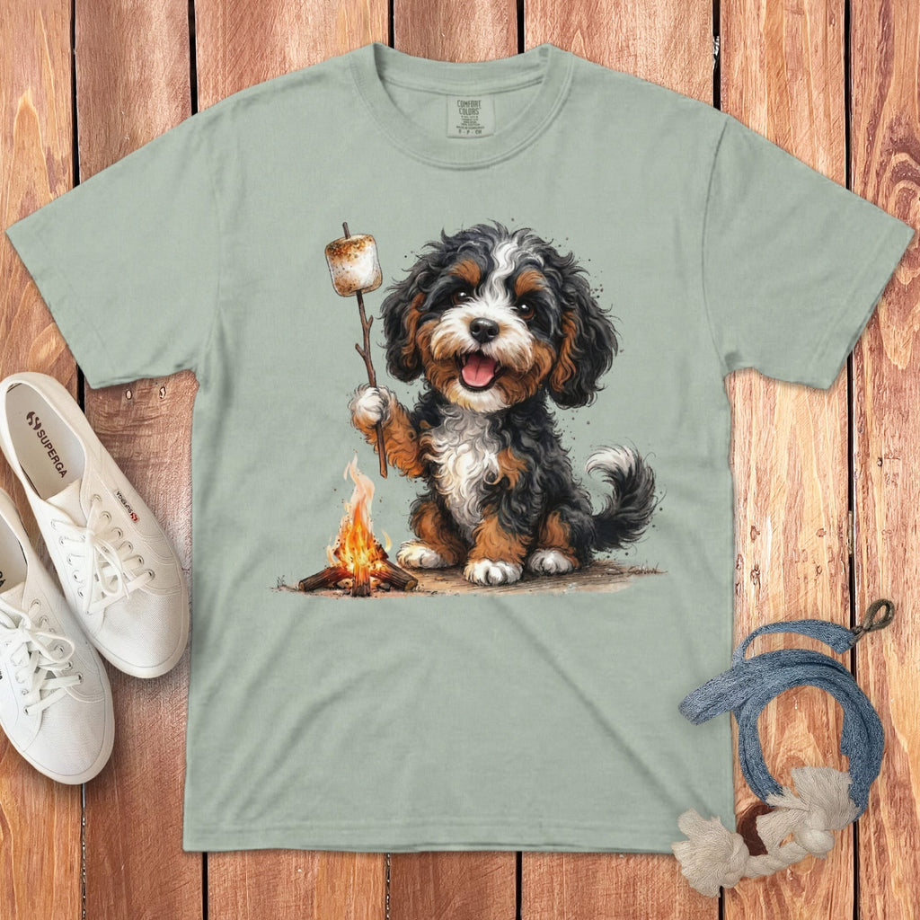 Campfire Bernedoodle Signature T-Shirt in Bay / S by Puppy Jo