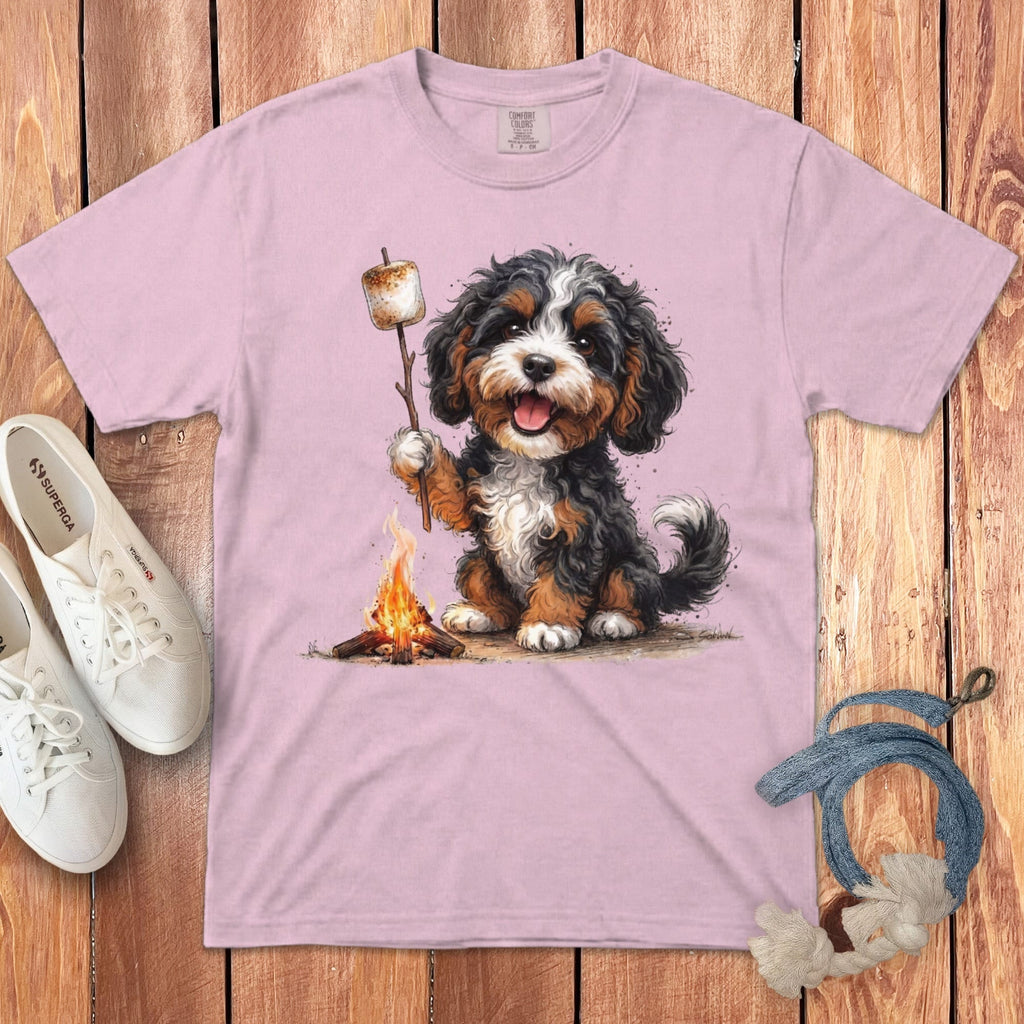 Campfire Bernedoodle Signature T-Shirt in Blossom / S by Puppy Jo
