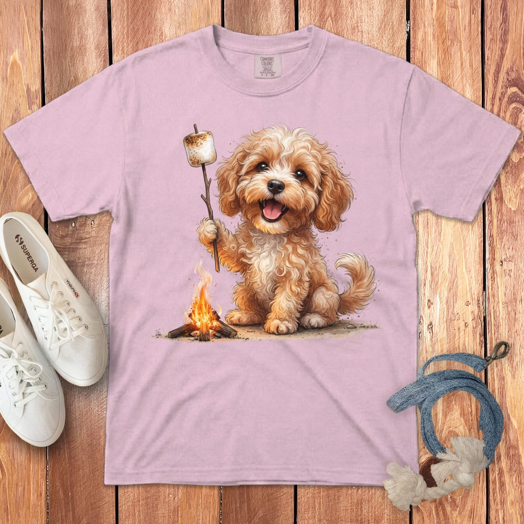 Campfire Cavapoo Signature T-Shirt in Blossom / S by Puppy Jo