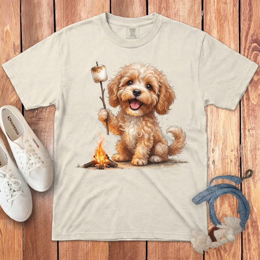 Campfire Cavapoo Signature T-Shirt in Ivory / S by Puppy Jo