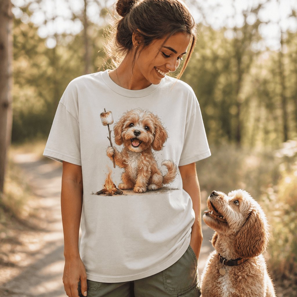 Campfire Cavapoo Signature T-Shirt in by Puppy Jo