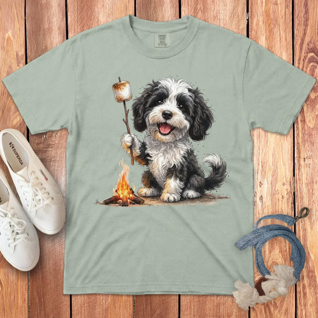 Campfire Sheepadoodle Signature T-Shirt in Bay / S by Puppy Jo