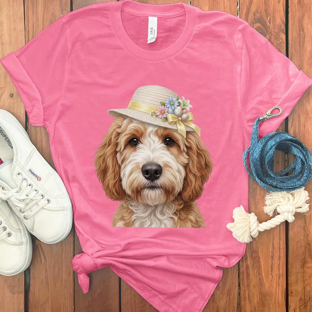 Cavapoo Easter T-Shirt in Charity Pink / M by Puppy Jo